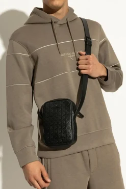 Emporio Armani BLACK Shoulder bag with monogram