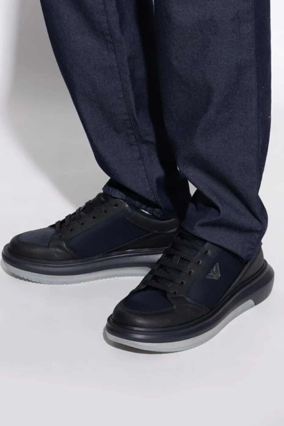 Emporio Armani BLACK Sneakers with logo
