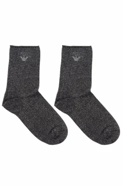Emporio Armani BLACK Socks with logo