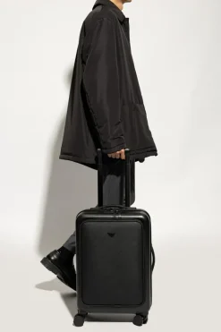 Emporio Armani BLACK Suitcase on Wheels