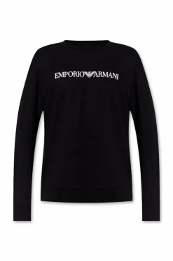Emporio Armani BLACK Sweatshirt with logo