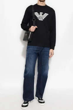 Emporio Armani BLACK Sweatshirt with logo