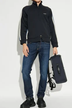 Emporio Armani BLACK Sweatshirt with stand-up collar