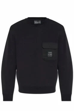 Emporio Armani BLACK Sweatshirt from the 'Sustainability' collection
