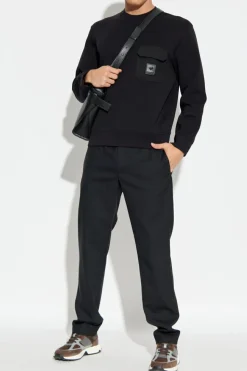 Emporio Armani BLACK Sweatshirt from the 'Sustainability' collection