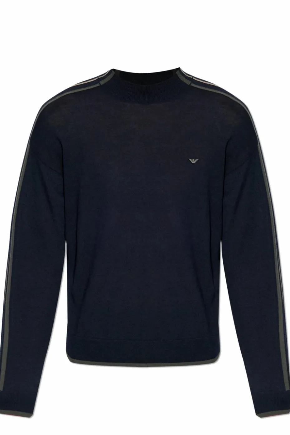 Emporio Armani BLACK Sweater with embroidered logo