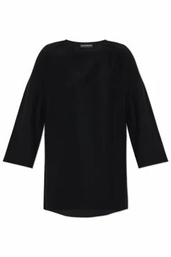 Emporio Armani BLACK Top with side slits