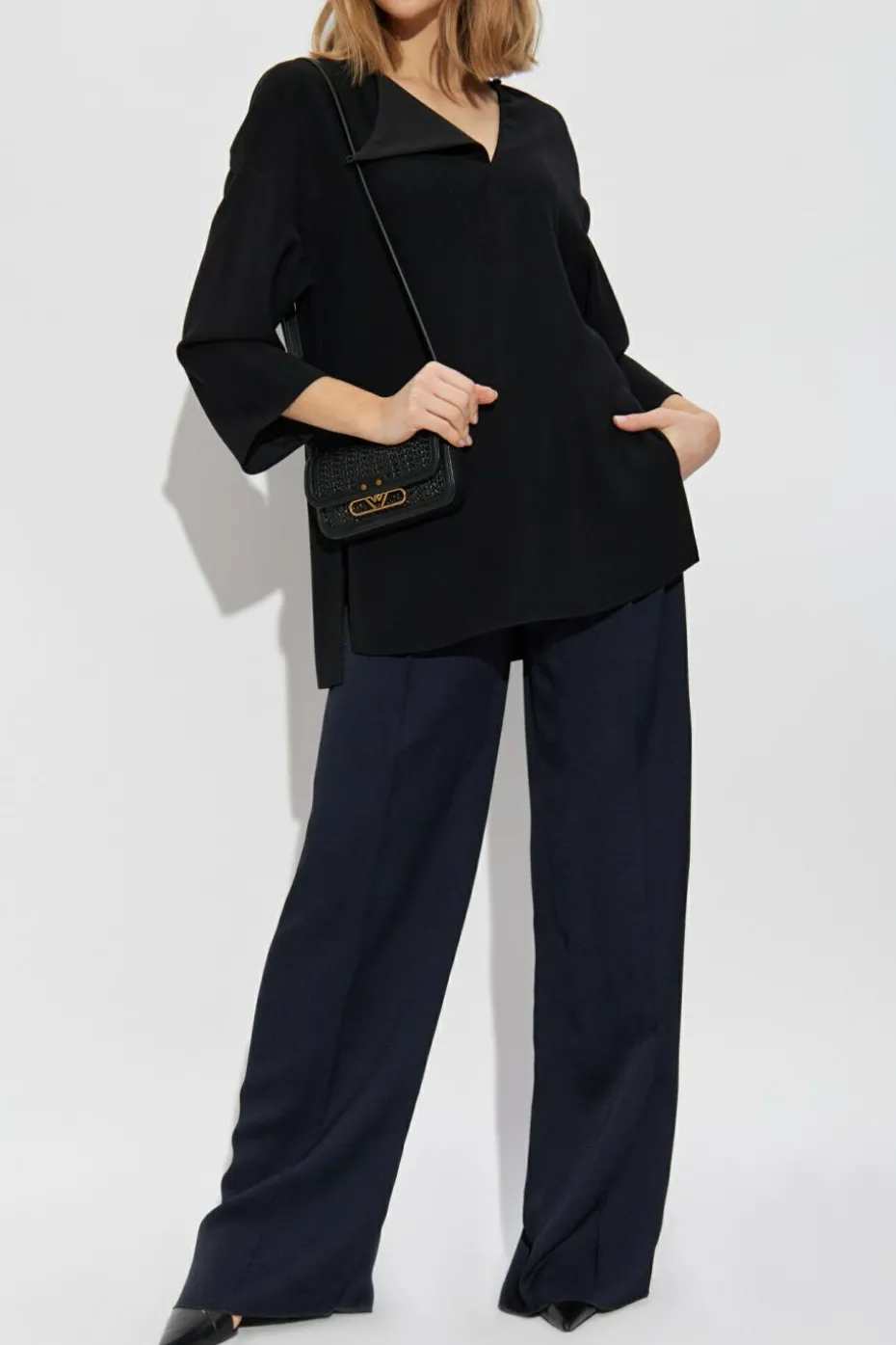 Emporio Armani BLACK Top with side slits