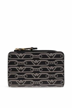 Emporio Armani BLACK Wallet with logo
