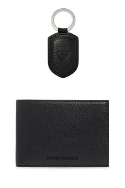 Emporio Armani BLACK Wallet & keyring set