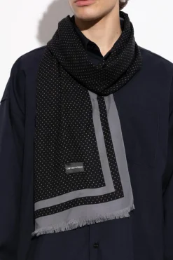 Emporio Armani BLACK Wool scarf