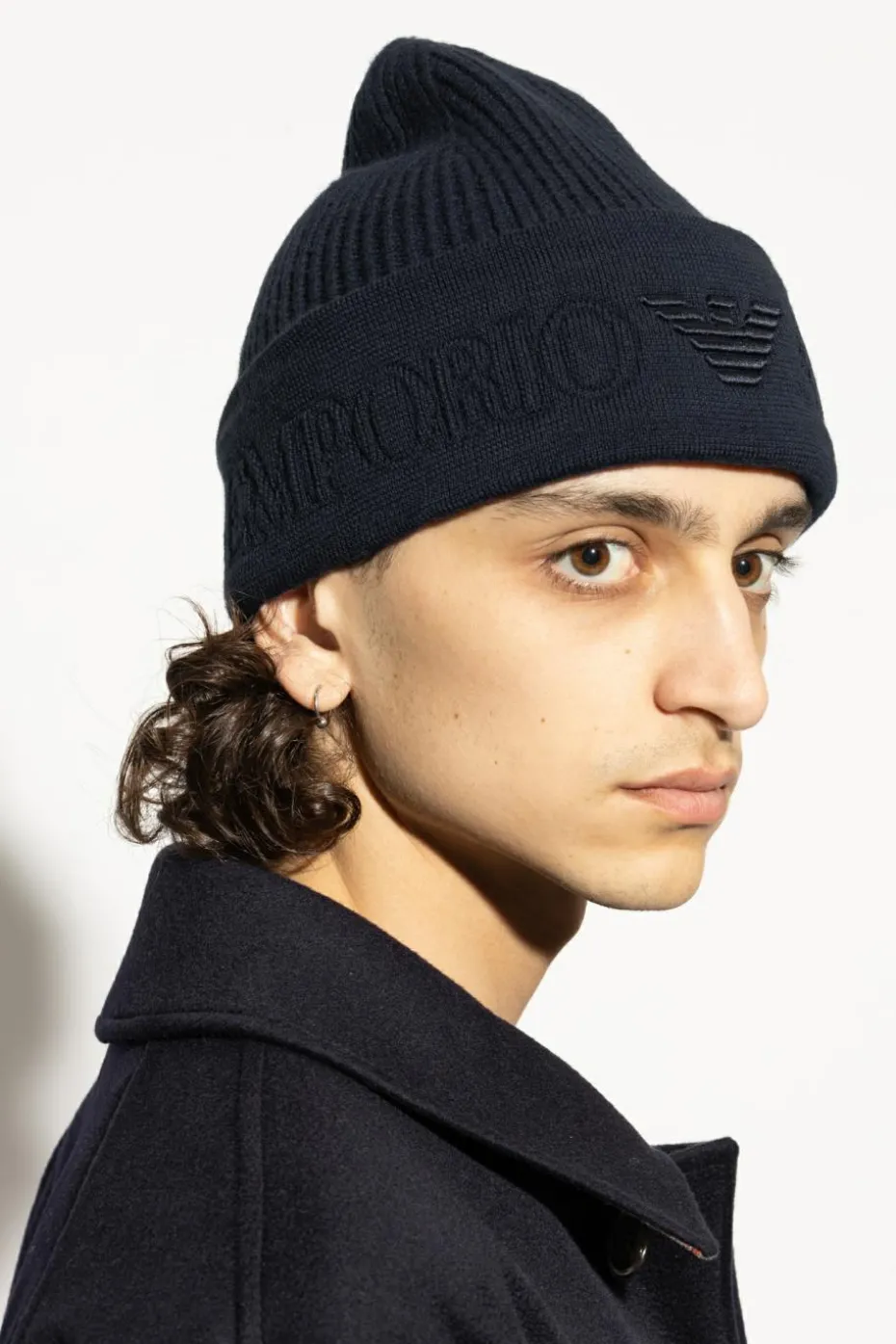 Emporio Armani BLACK Woolen hat