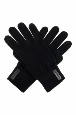 Emporio Armani BLACK Woolen gloves
