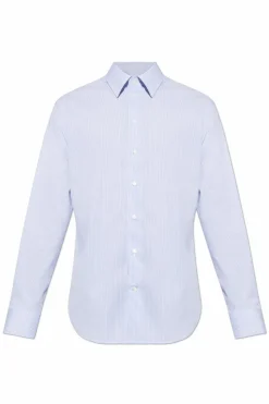 Emporio Armani BLUE Shirt with striped pattern