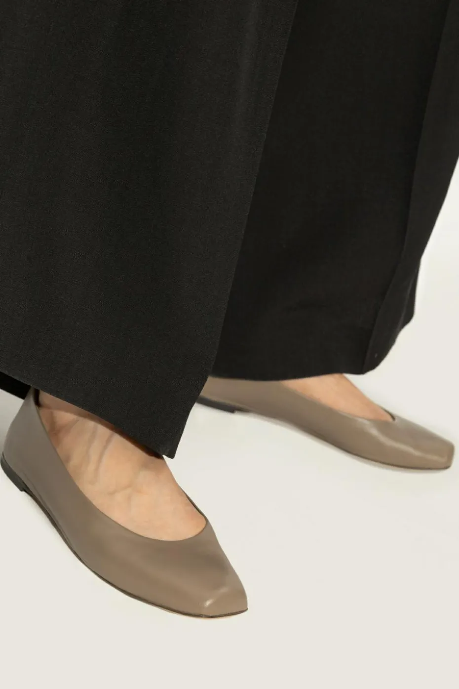 Emporio Armani BROWN Leather ballerinas