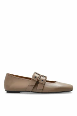 Emporio Armani BROWN Leather ballerinas