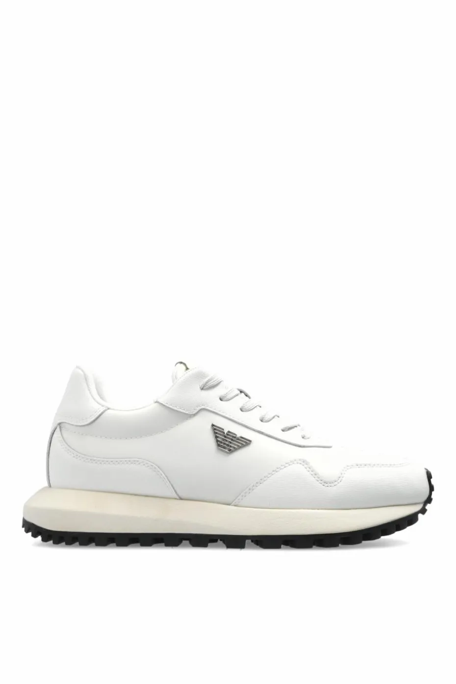 Emporio Armani cream Sneakers with logo
