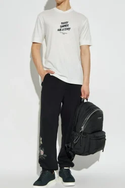 Emporio Armani cream T-shirt with logo
