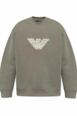 Emporio Armani GREEN Sweatshirt with logo