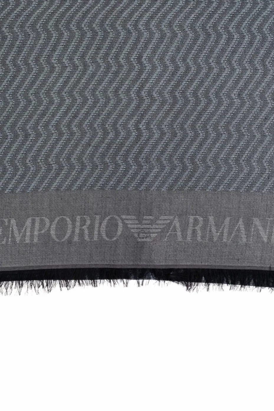 Emporio Armani GREY Patterned scarf