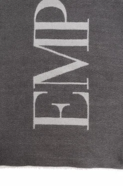Emporio Armani GREY Scarf with logo