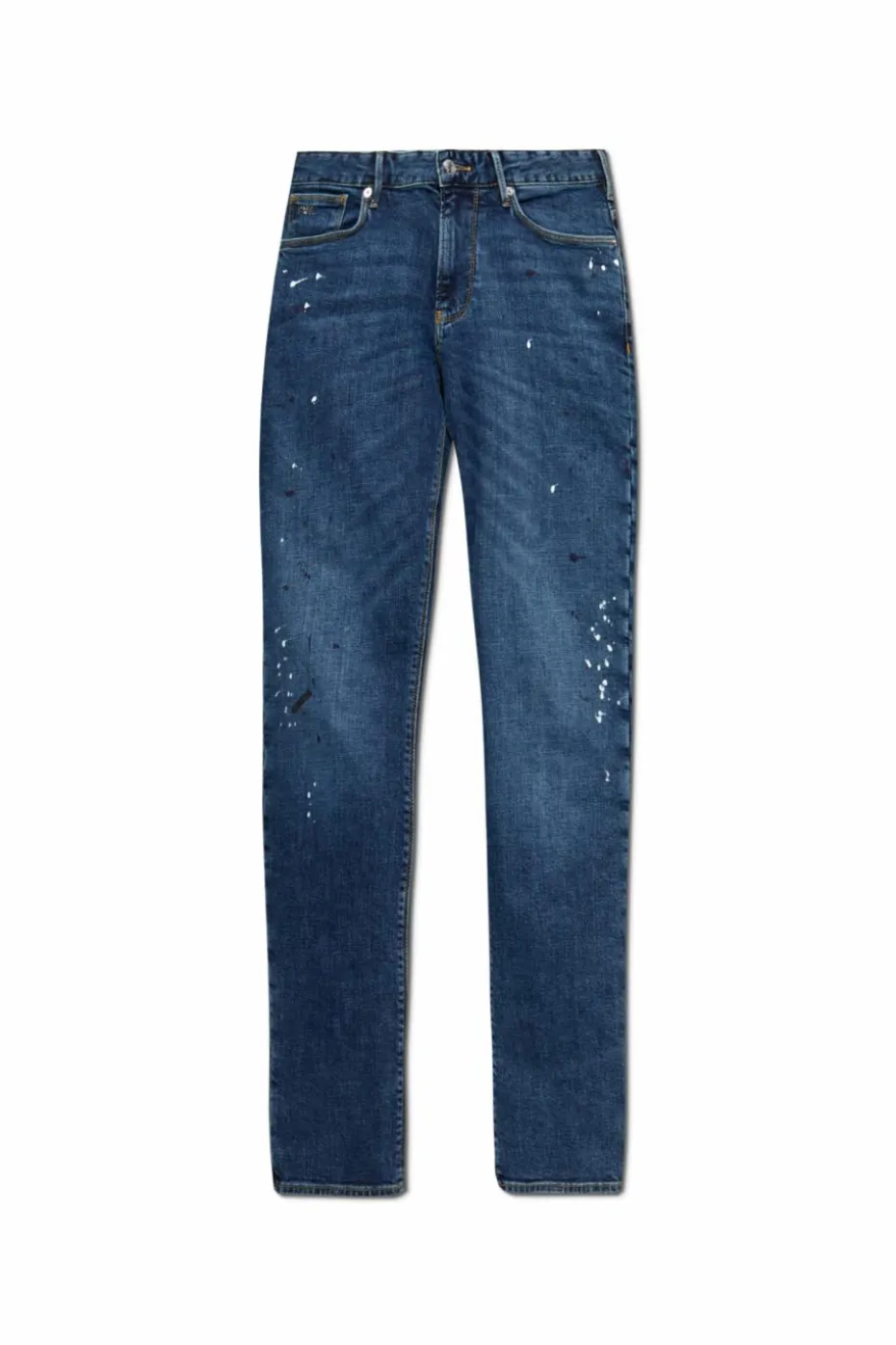 Emporio Armani NAVY BLUE Jeans with decorative paint stains