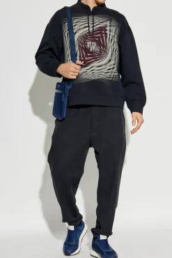 Emporio Armani NAVY BLUE Sweatshirt with print