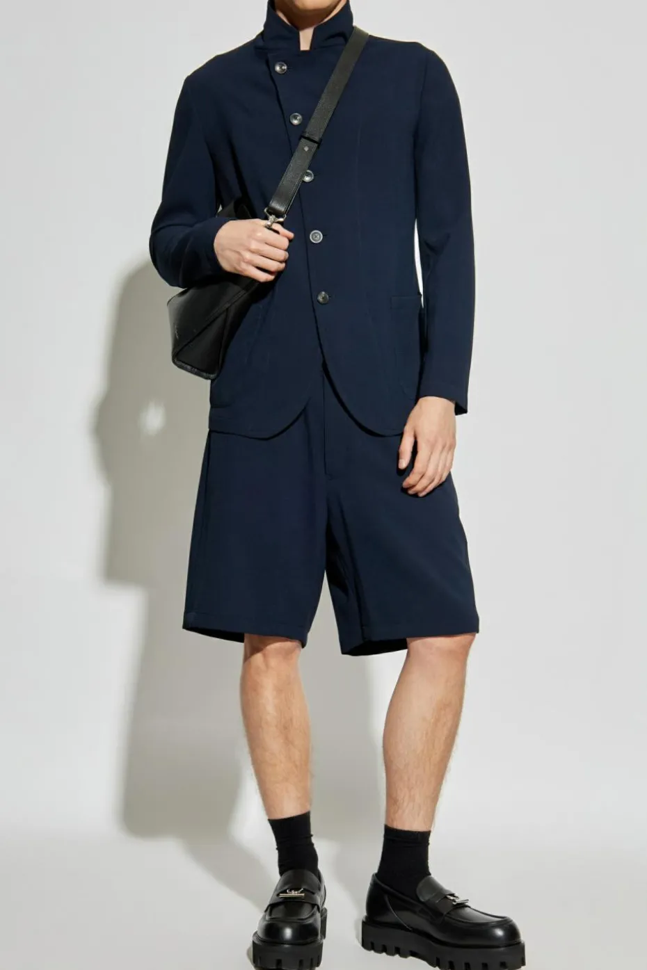 Emporio Armani NAVY BLUE Shorts with pockets