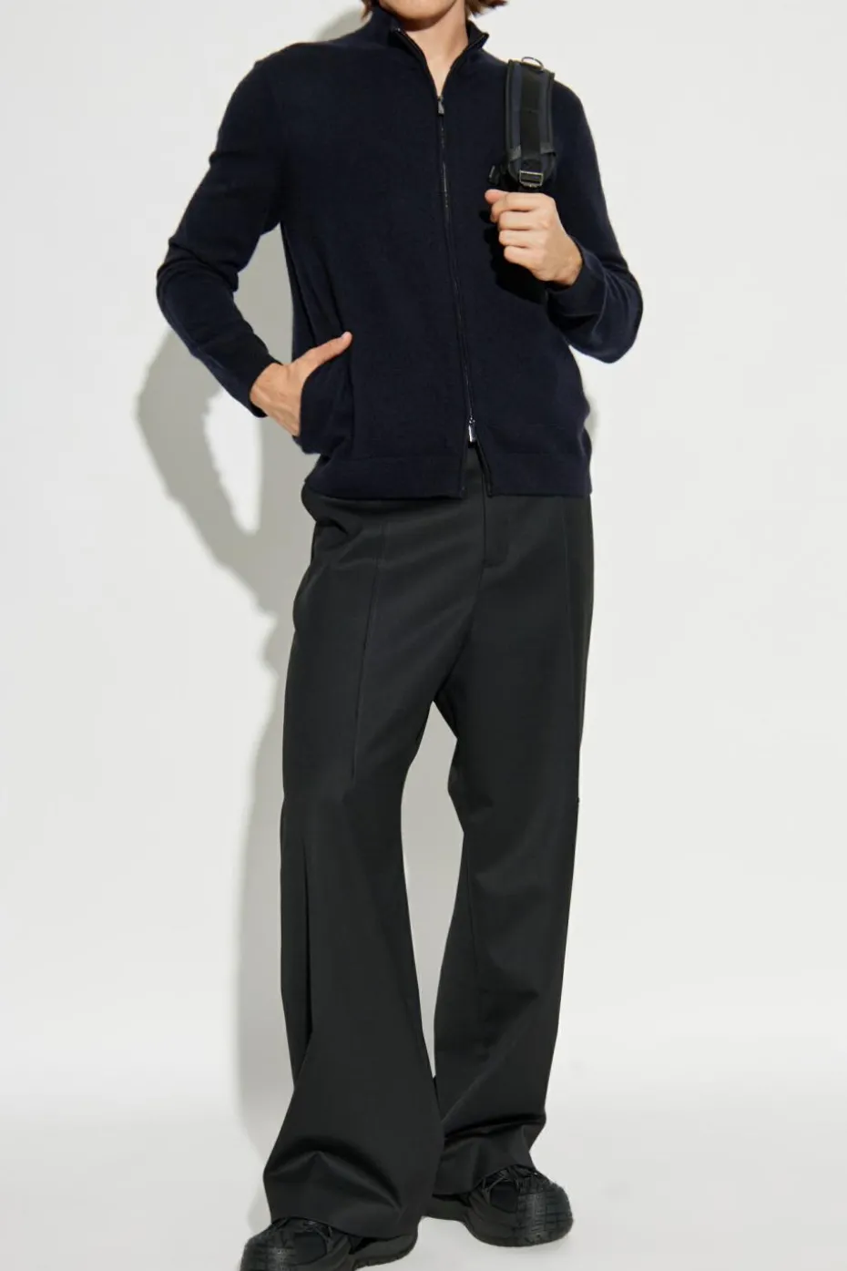 Emporio Armani NAVY BLUE Cashmere cardigan