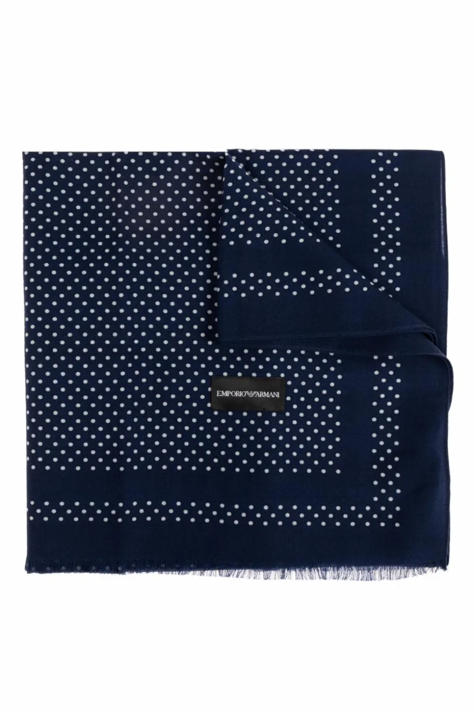 Emporio Armani NAVY BLUE Wool scarf