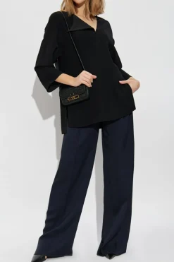 Emporio Armani NAVY BLUE Creased pants