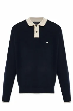 Emporio Armani NAVY BLUE Polo sweater