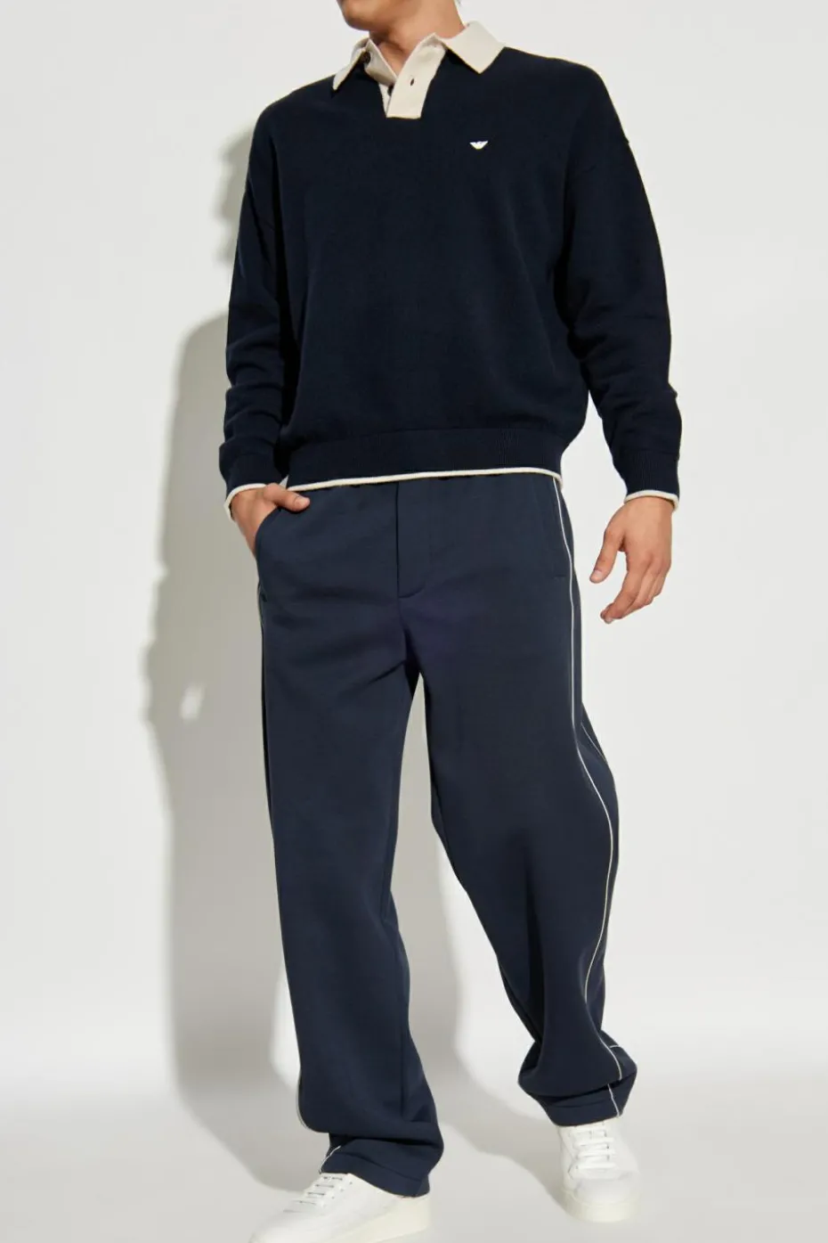 Emporio Armani NAVY BLUE Polo sweater
