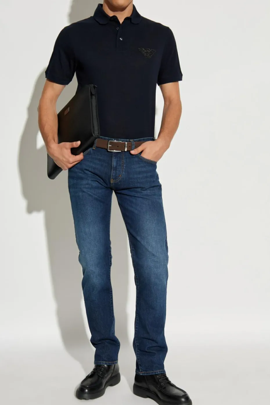 Emporio Armani NAVY BLUE "Regular Fit" jeans