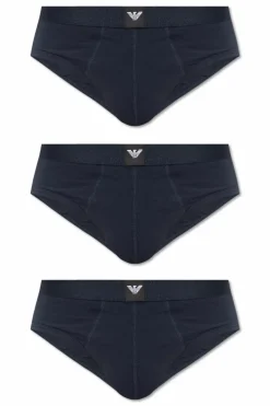 Emporio Armani NAVY BLUE Three-pack of briefs