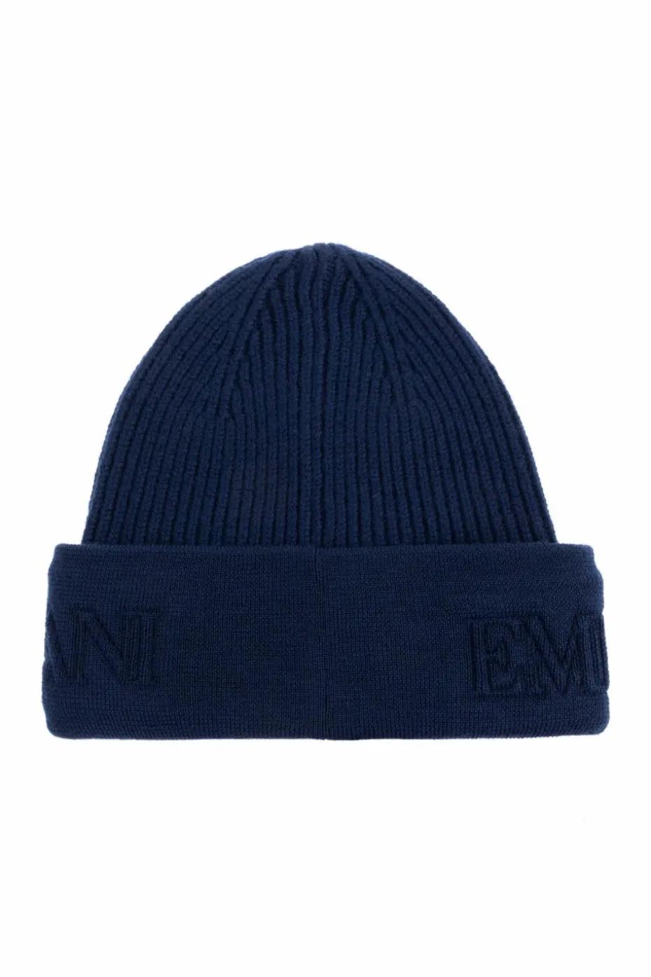 Emporio Armani NAVY BLUE Wool beanie