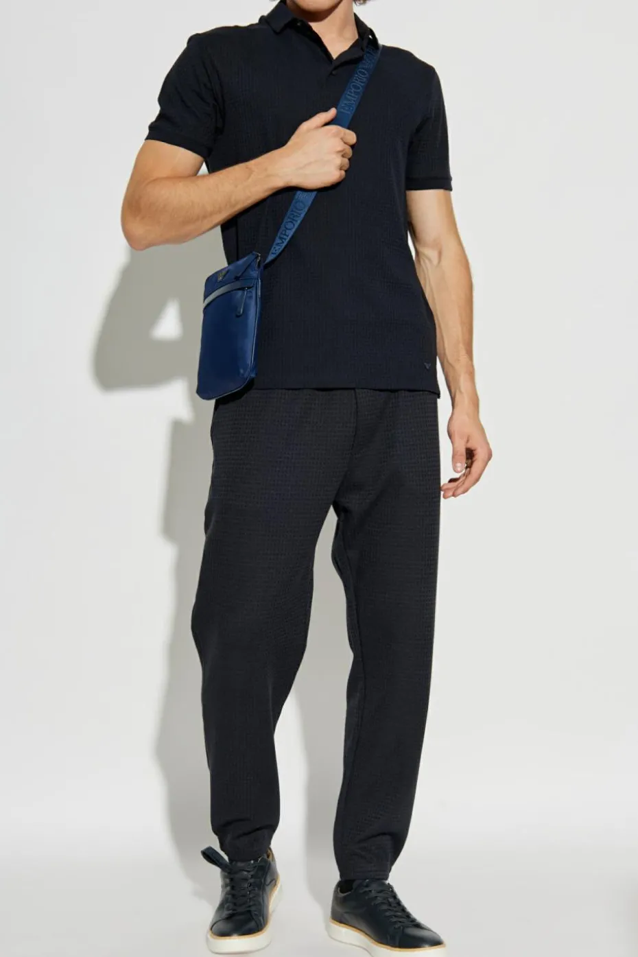 Emporio Armani NAVY BLUE Cotton polo