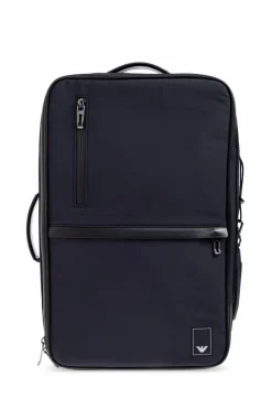 Emporio Armani NAVY BLUE Backpack with logo