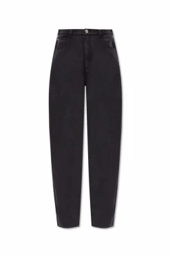 Emporio Armani NAVY BLUE High-waisted pants