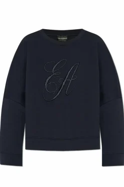 Emporio Armani NAVY BLUE Sweatshirt from the Sustainability collection