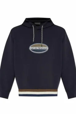 Emporio Armani NAVY BLUE Sweatshirt from the `Sustainability` collection