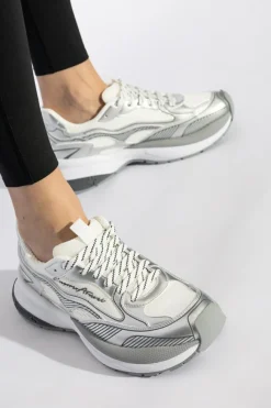 Emporio Armani SILVER Sneakers with logo