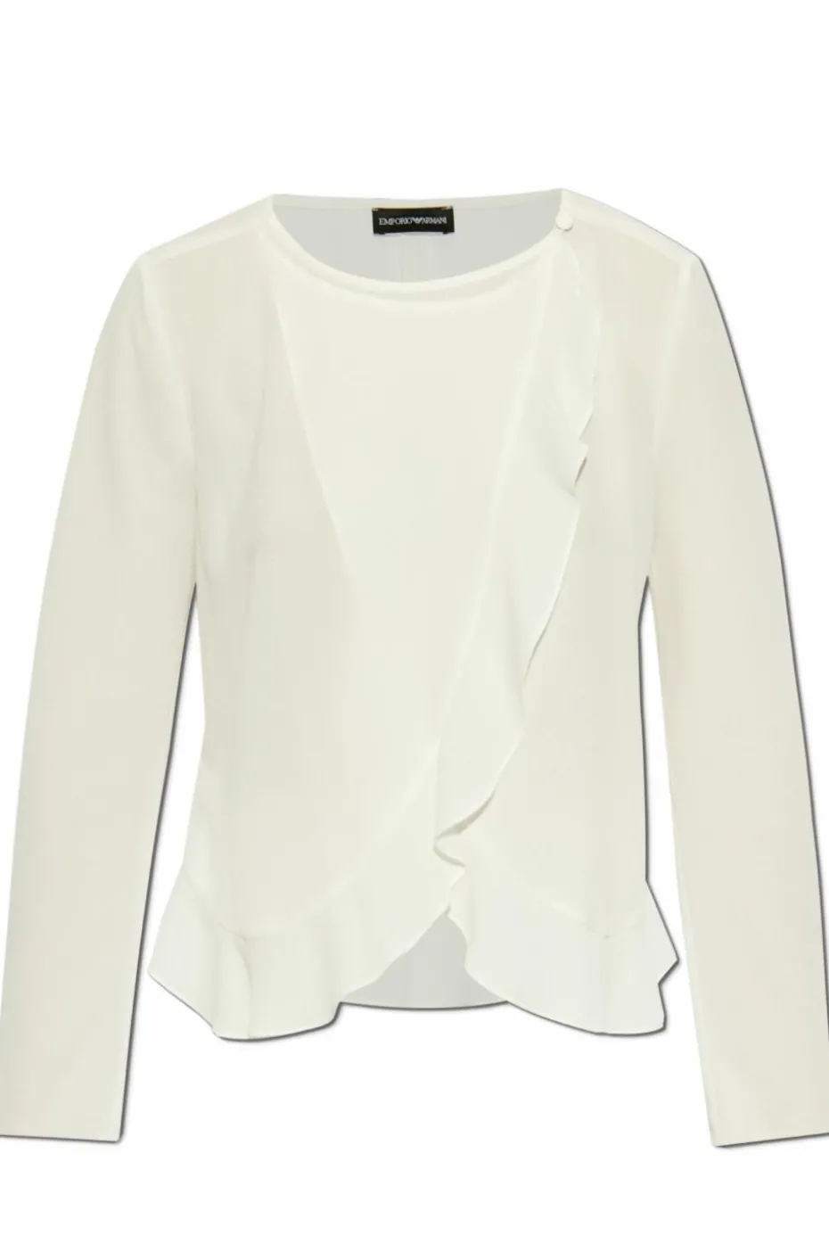 Emporio Armani WHITE Top with ruffle