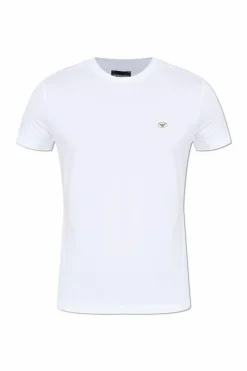 Emporio Armani WHITE T-shirt with logo patch