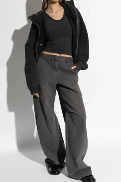 ENTIRE STUDIOS BLACK Top Cropped