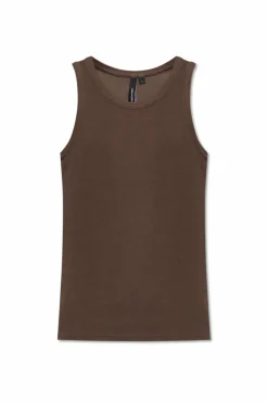 ENTIRE STUDIOS BROWN Ribbed top