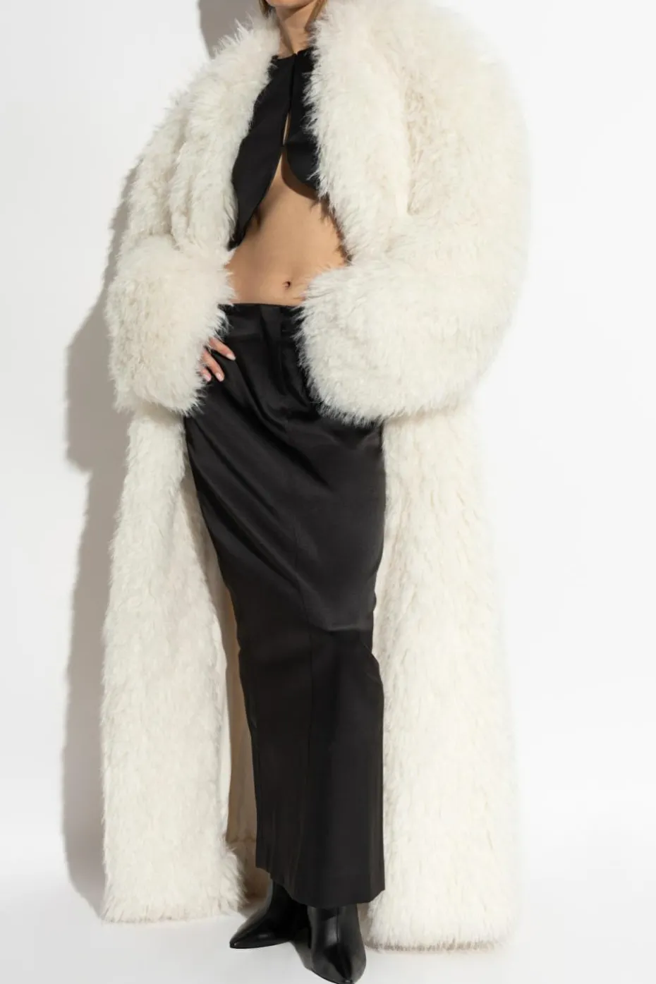ENTIRE STUDIOS cream Faux fur Chrysalis