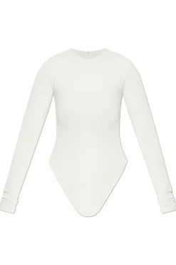 ENTIRE STUDIOS cream Long Sleeve Bodysuit
