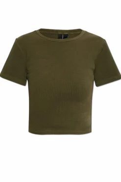 ENTIRE STUDIOS GREEN T-shirt Micro Waffle