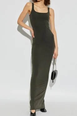ENTIRE STUDIOS GREY Dress 'Square Neck Maxi'